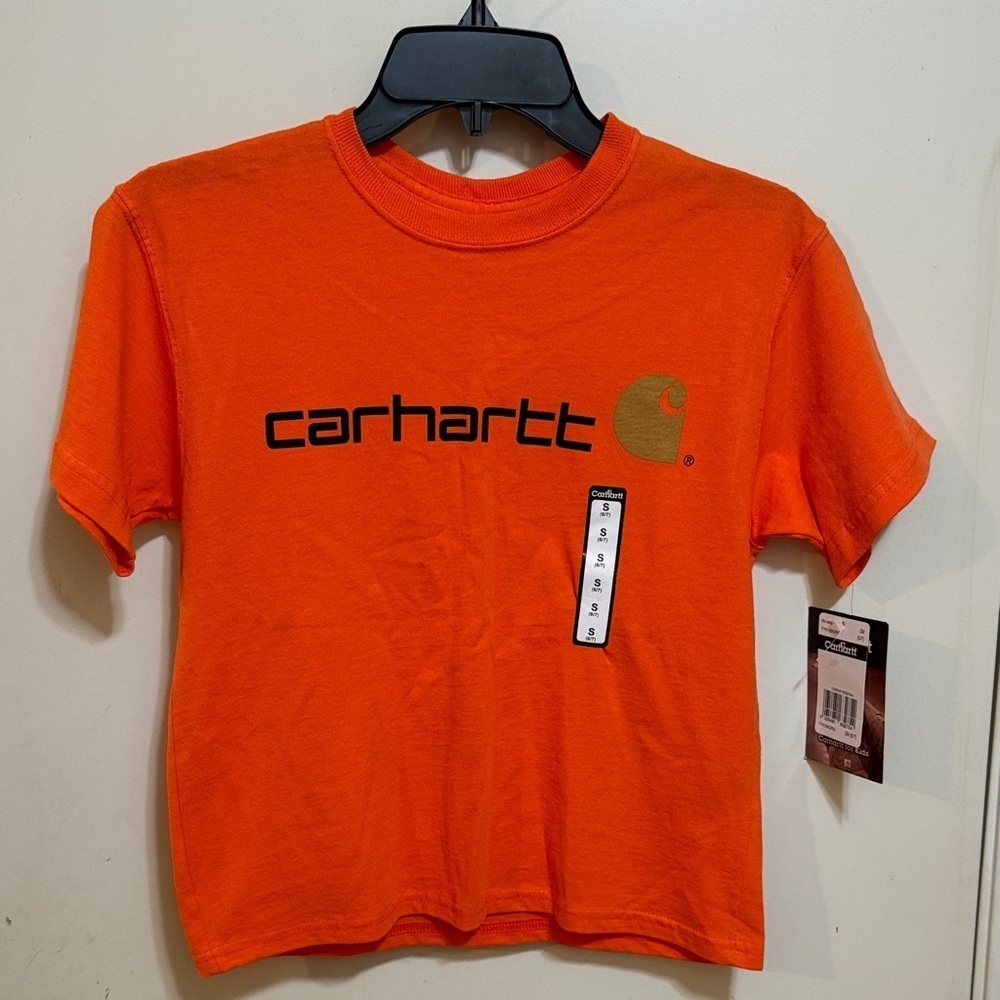 NWT Carhartt Kids Orange Tee Size S (6/7)!!!